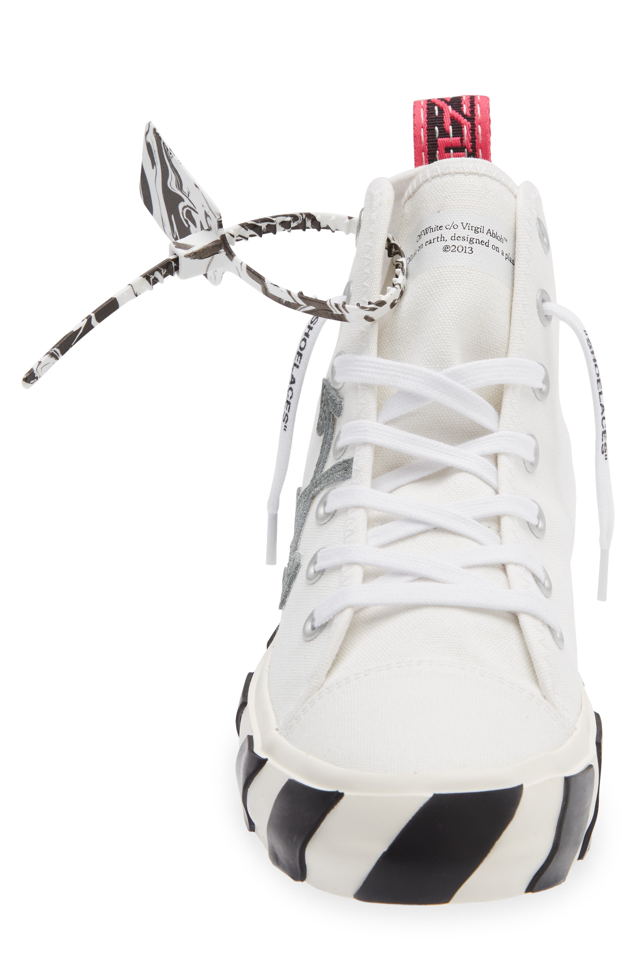 Off-White <p>Mid Top Vulcanized Sneaker (Men)</p>, Alternate, color, 