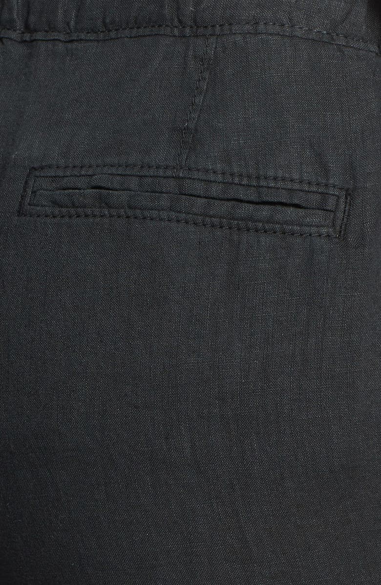 Caslon<sup>®</sup> Drawstring Waist Linen Pants, Alternate, color, 