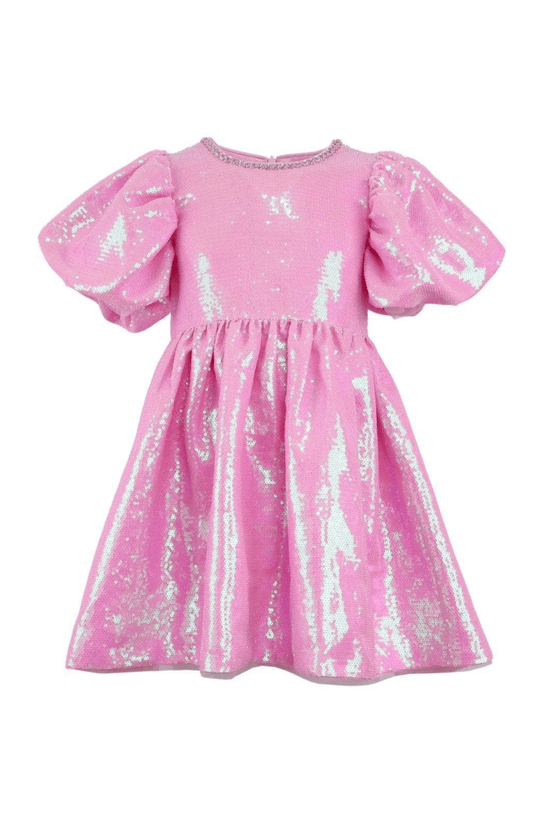 Lola + The Boys Pretty in Pink Party Dress, Main, color, Pink