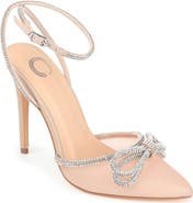 Journee Collection Gracia Crystal Bow Stiletto Pump