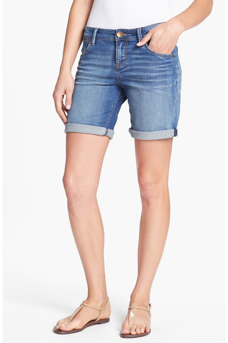 'Catherine' Denim Boyfriend Shorts, Main, color, INDULGENT