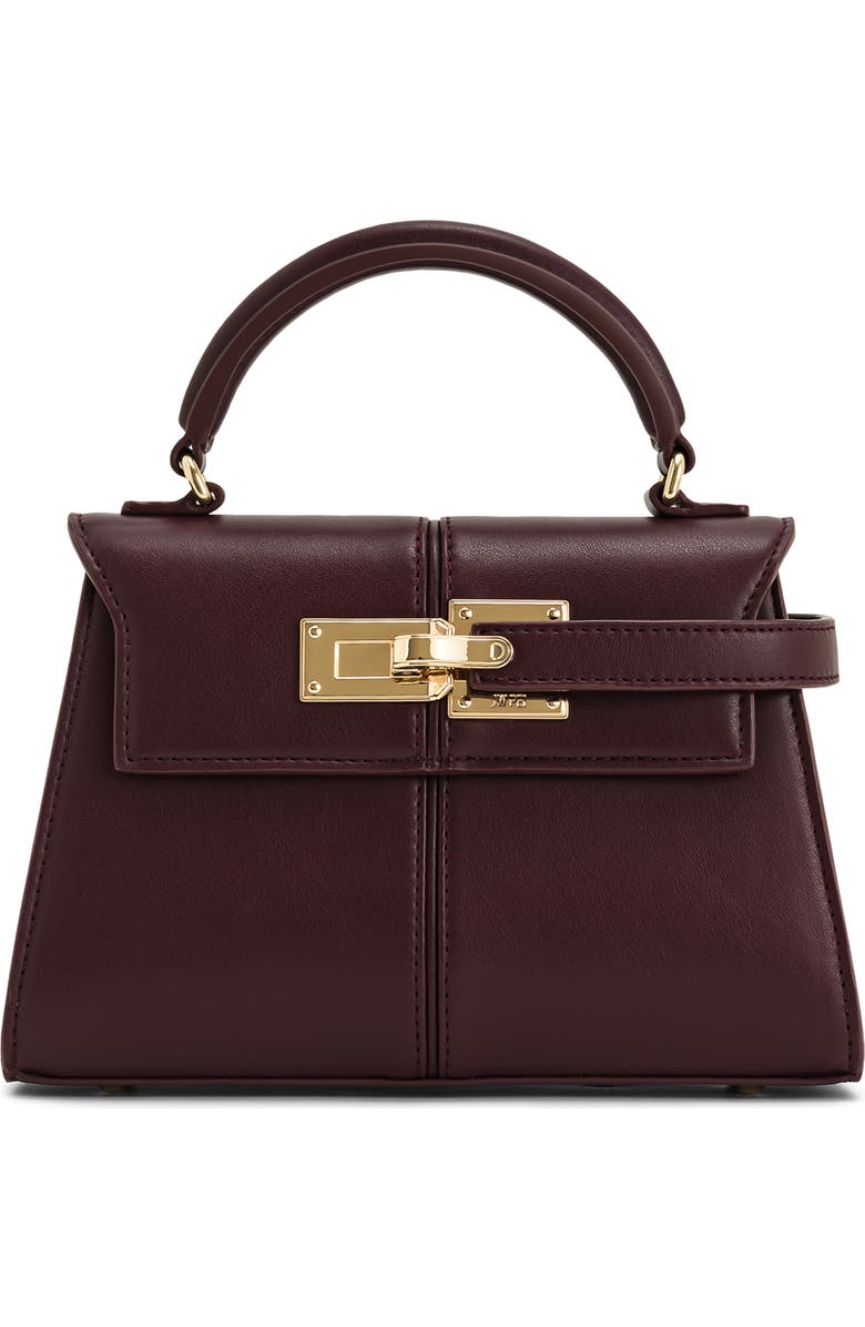 JW PEI Elise Faux Leather Top Handle Bag, Main, color, Deep Burgundy