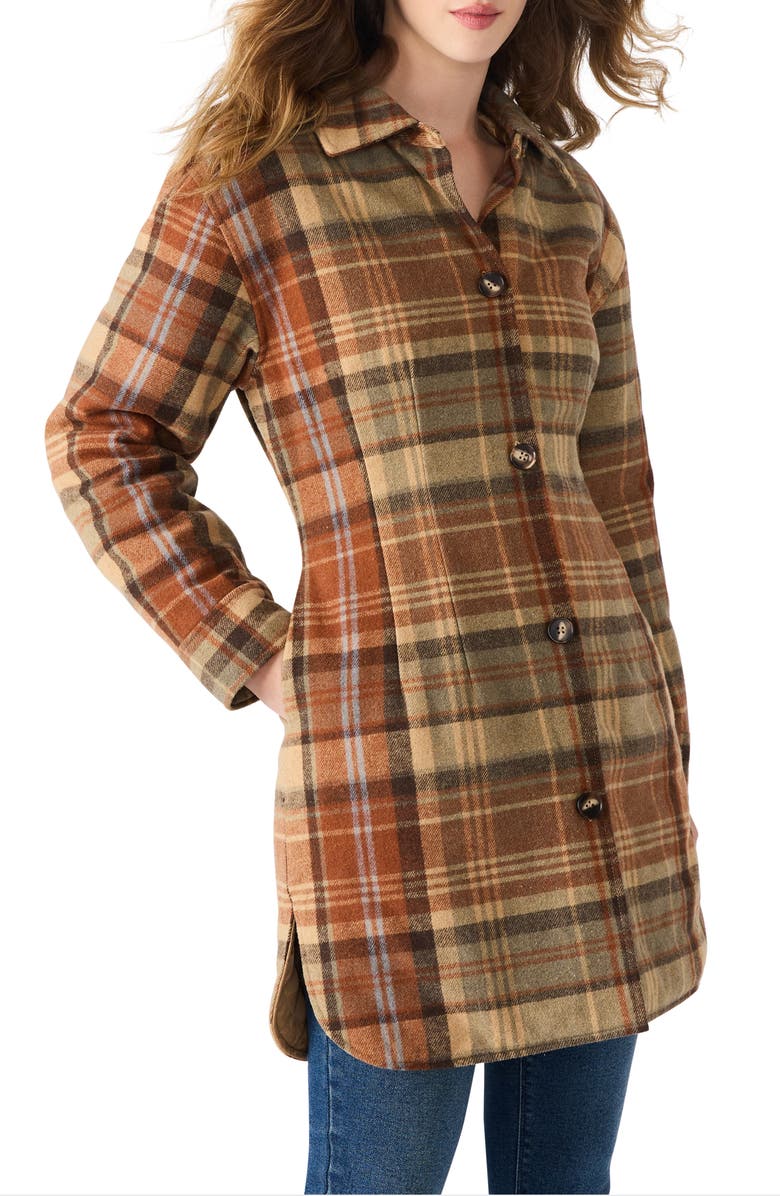 Steve Madden Olea Plaid Coat, Main, color, Plaid