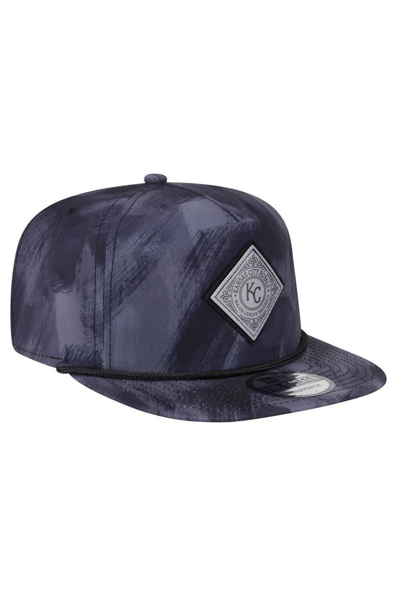 Men's New Era Navy Kansas City Royals Printed Golfer Snapback Hat, Alternate, color, Navy