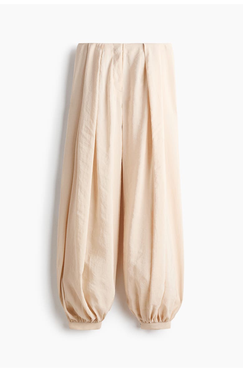 H&M Balloon-leg modal pants, Alternate, color, Light Beige