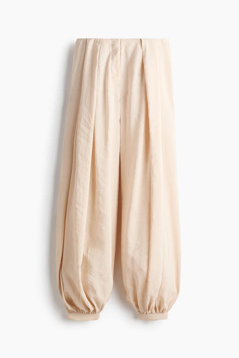 Balloon-leg Modal Trousers