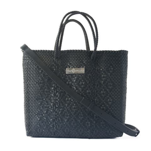 Large Woven Crossbody Bag