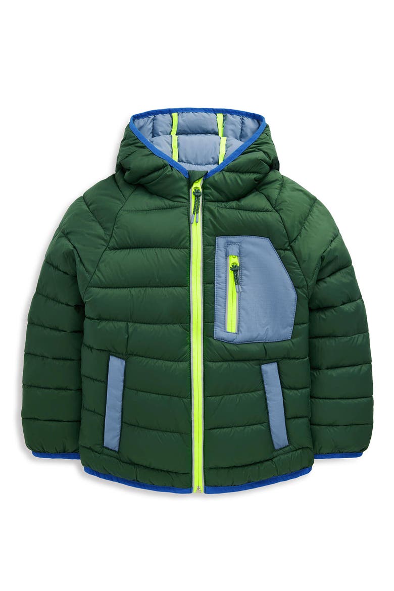 Kids' Packable Padded Jacket, Main, color, POSY GREEN