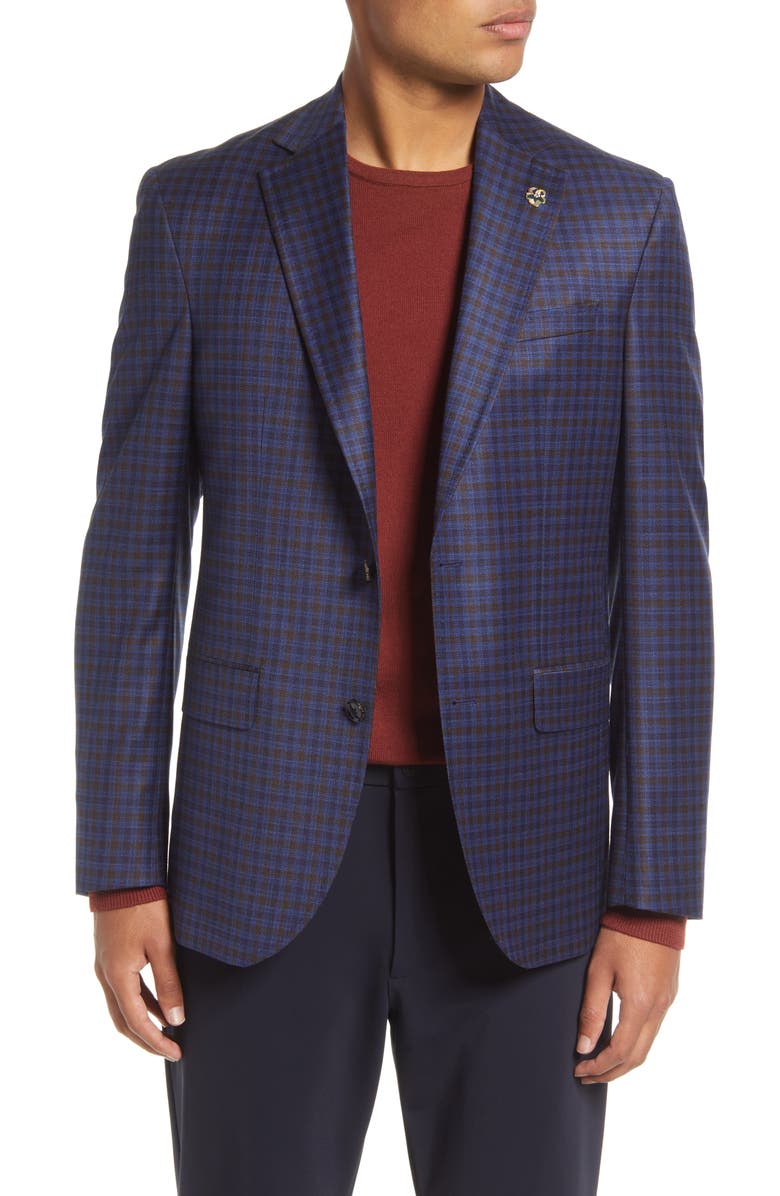 Ted Baker London Karl Slim Fit Stretch Wool Sport Coat, Main, color,
