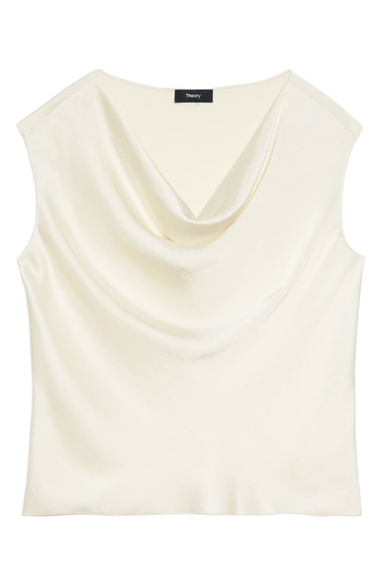 Theory Crushed Cowl Neck Blouse, Alternate, color,
