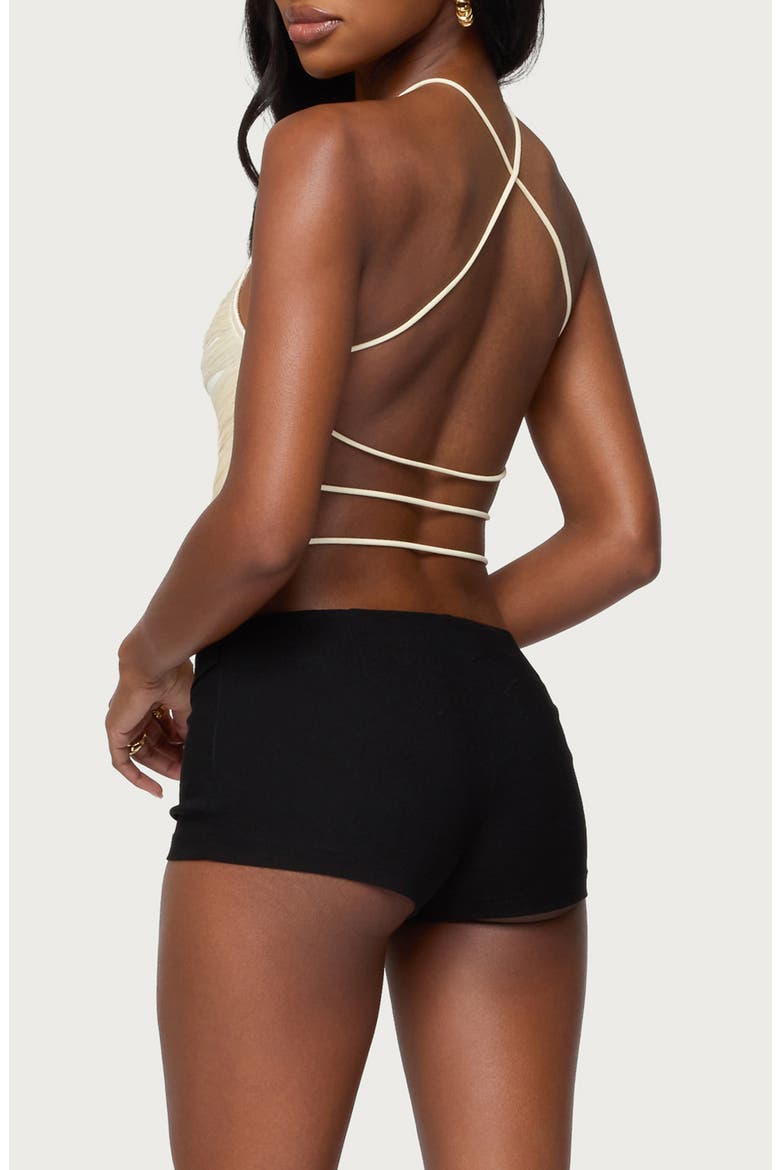 Kalana Fringe Open Back Camisole, Alternate, color, CREAM