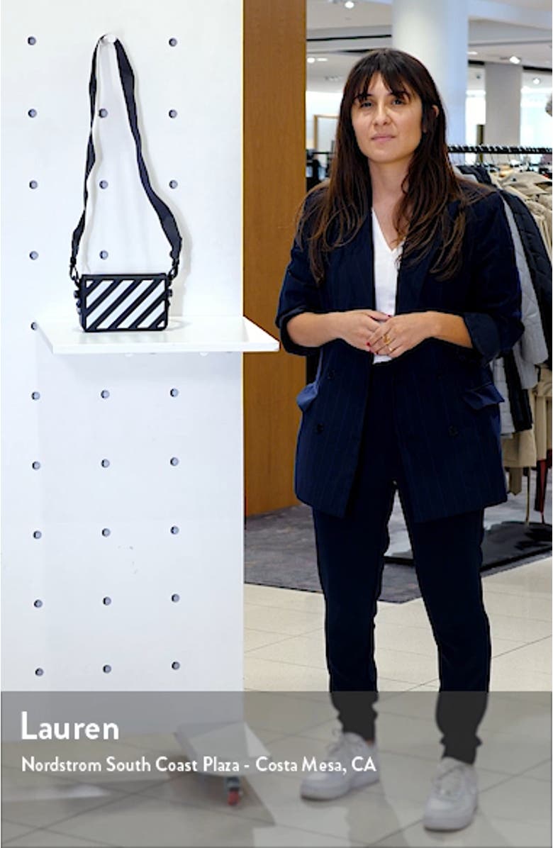 Diagonal Stripe Mini Flap Bag, sales video thumbnail