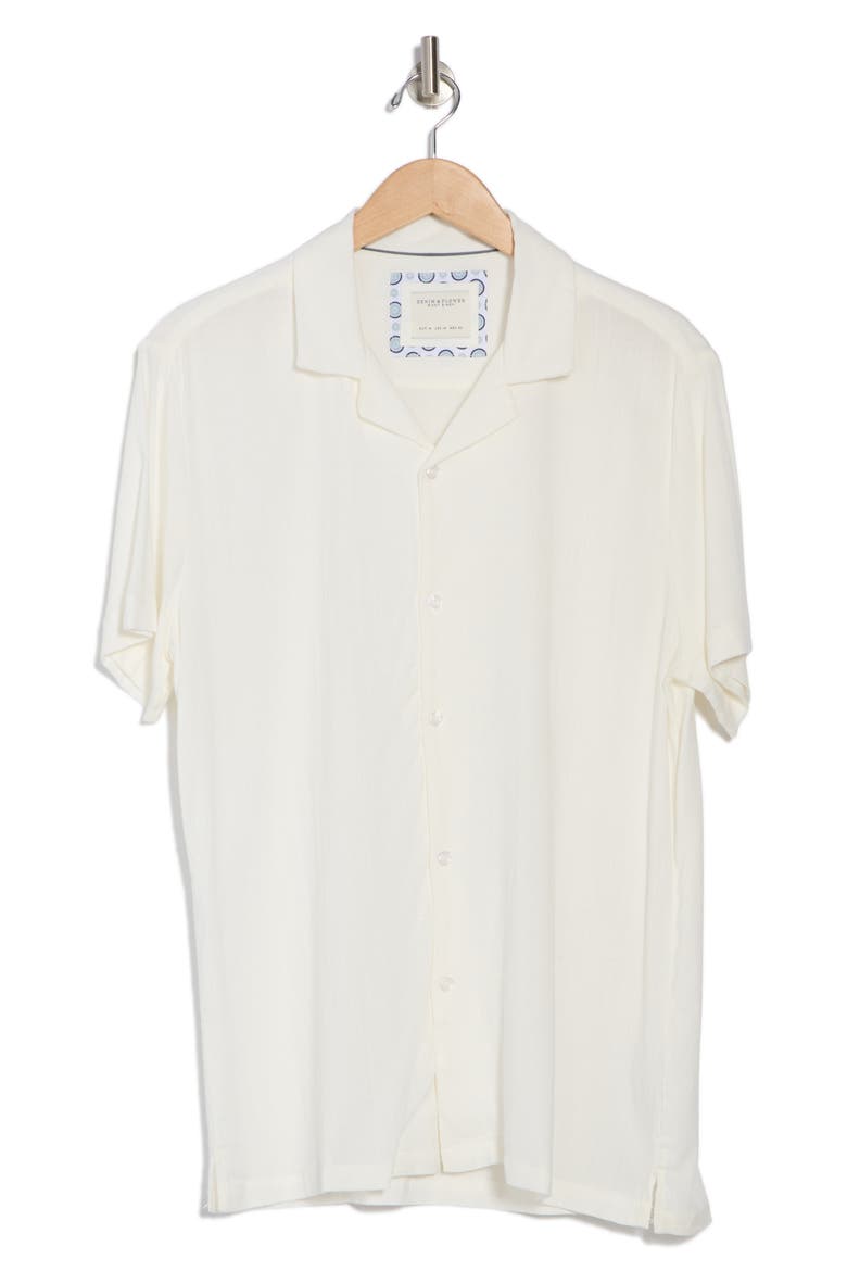 Short Sleeve Camp Shirt, Alternate, color, OFF WHITE