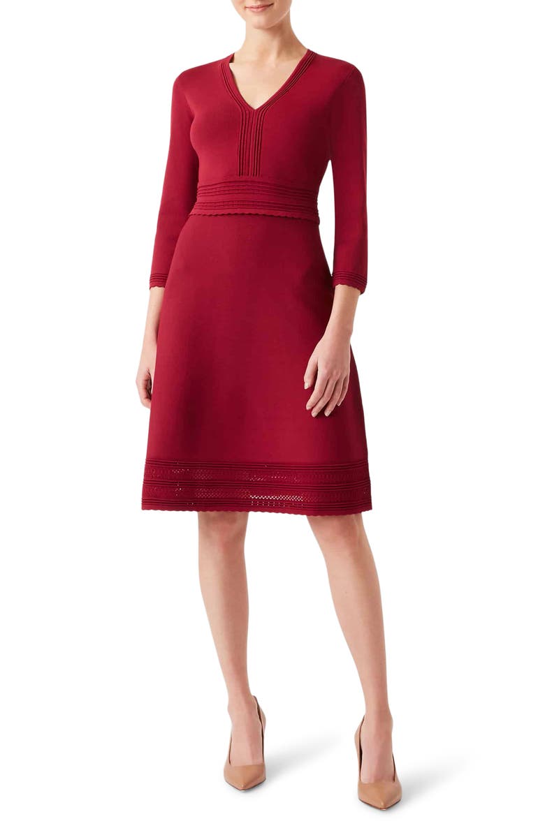 Hobbs Adalee V-Neck Sweater Dress, Main, color, 