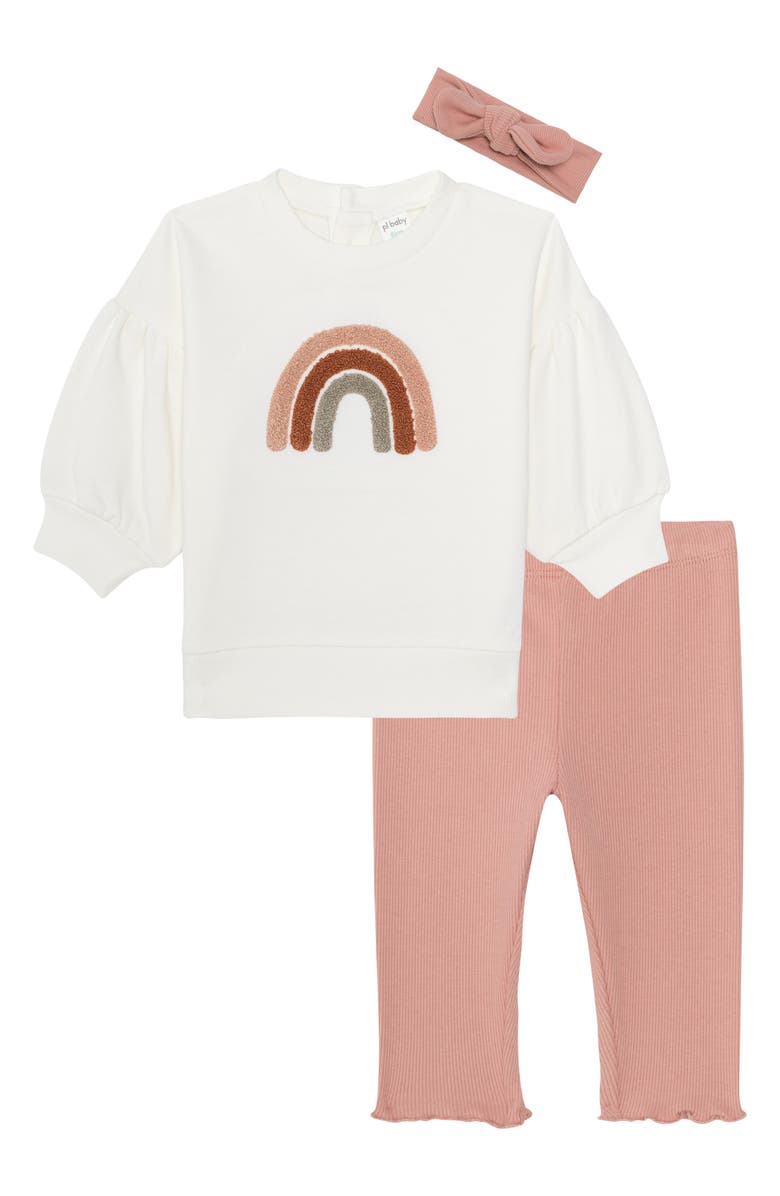 PL Baby by Petit Lem 3-Piece Be Kind Tunic Set, Main, color, 