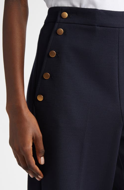 Max Mara Valdez Stretch Wool Blend Bermuda Shorts In Ultramarine