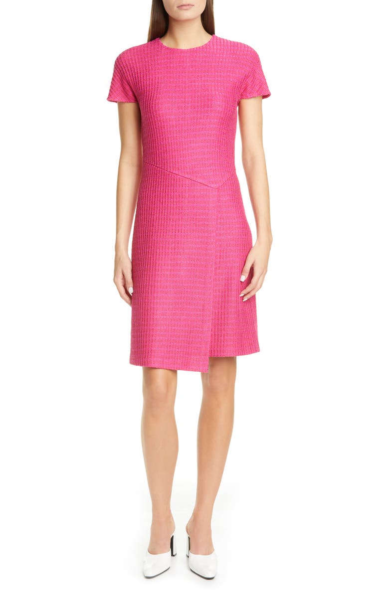 St. John Collection Poppy Textured Knit Dress, Main, color, 