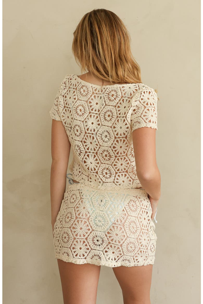 Sail Away Mini Skirt, Alternate, color, Gardenia