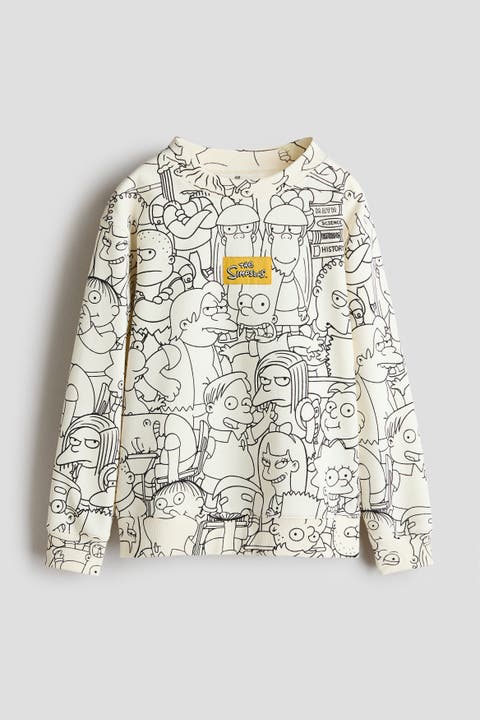 Printed Brushed-inside Sweatshirt