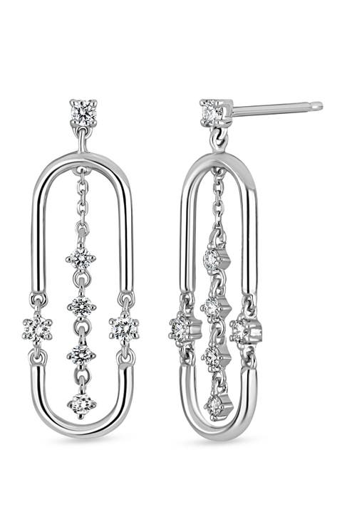 18K Gold Liora Diamond Drop Earrings