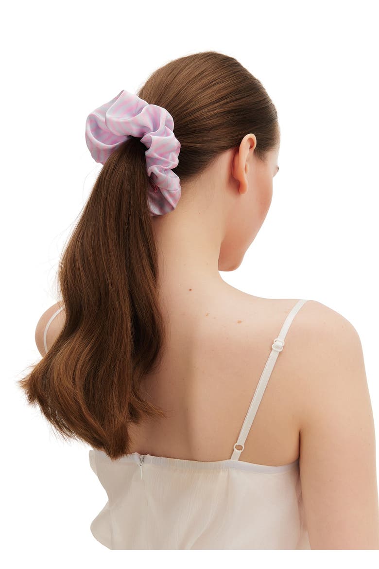 x Mimi Tao Trans Joy Silk Scrunchie, Alternate, color, Trans Joy Silk Scrunchie