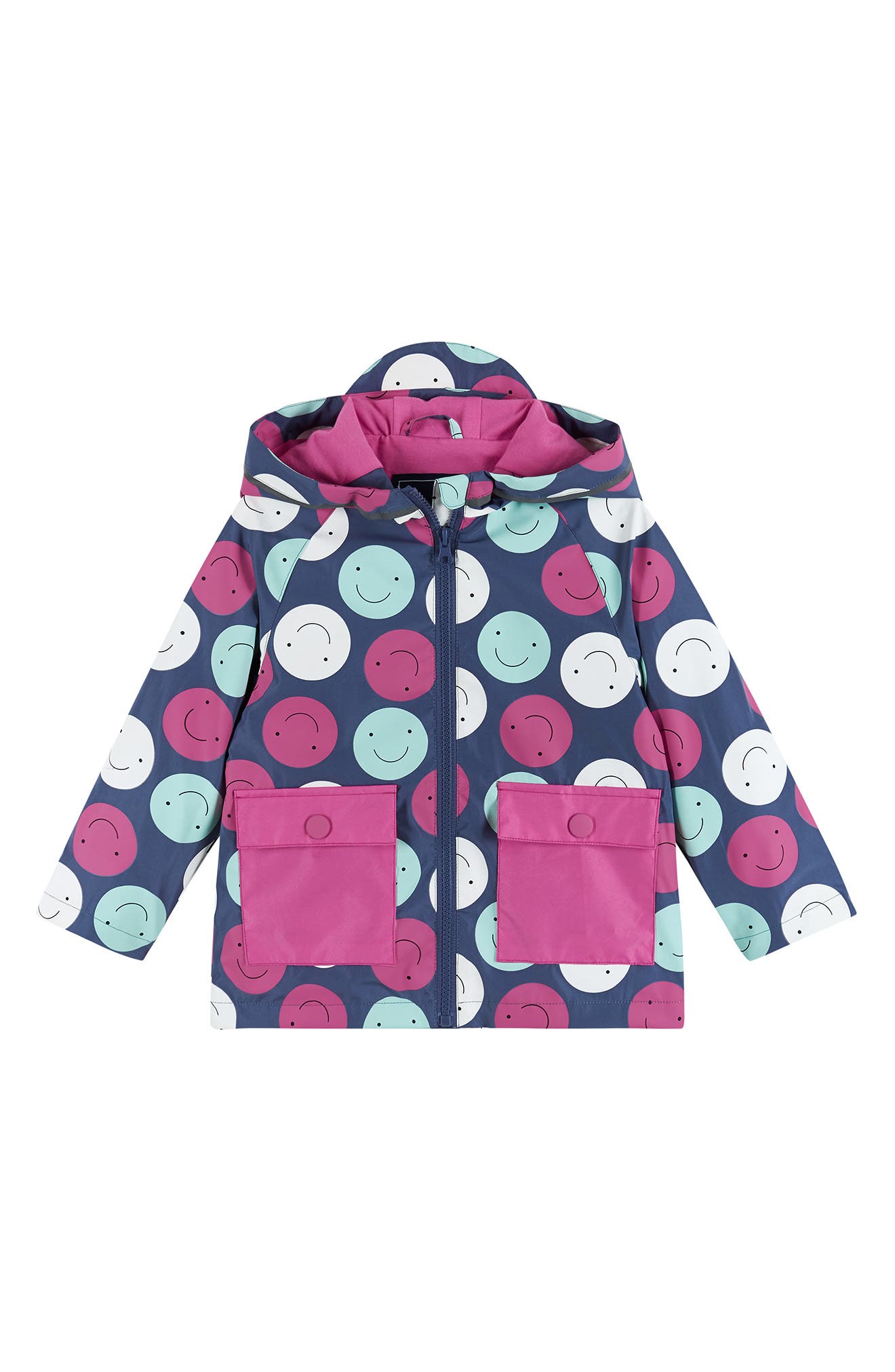 Andy & Evan Kids' Smiley Face Hooded Rain Jacket | Nordstromrack