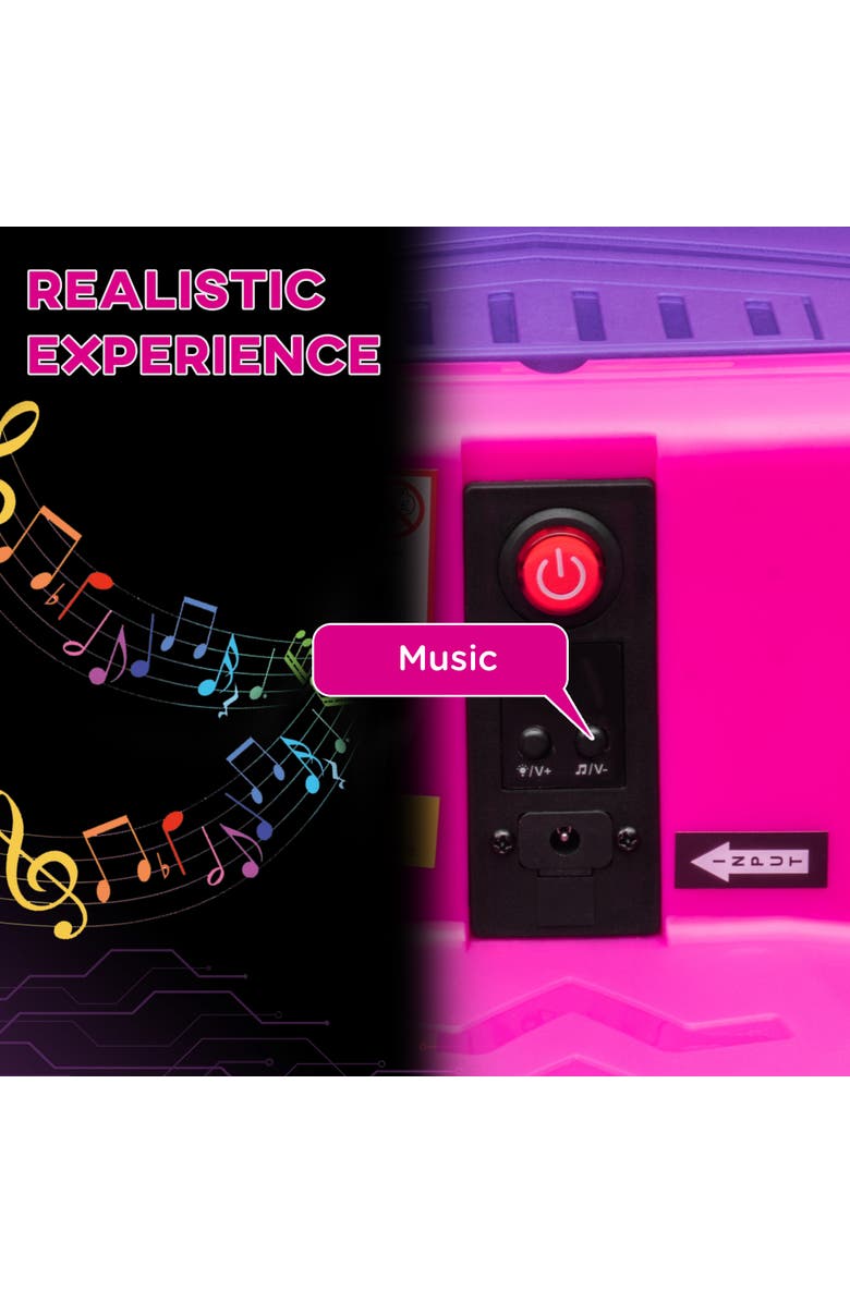 Aosom 12V Kids Electric Sports Car with Parent Remote, Bluetooth, Horn, Music, LED, Alternate, color, Pink
