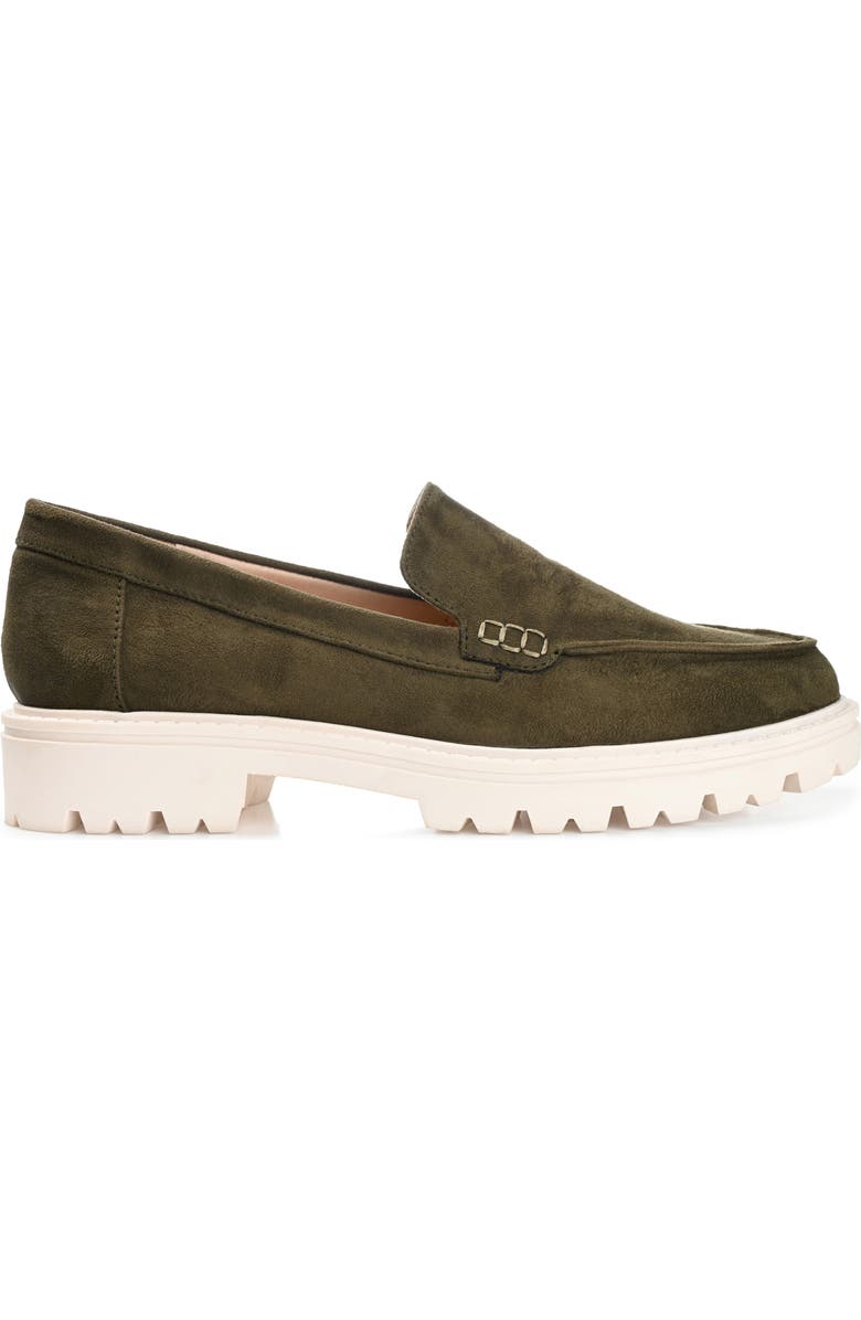 Journee Collection Erika Loafer, Alternate, color, Olive