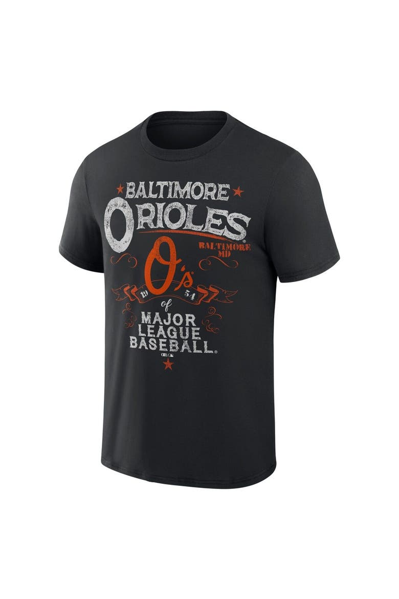 Men's Darius Rucker Collection by Fanatics  Black Baltimore Orioles Beach Splatter T-Shirt, Alternate, color, Black