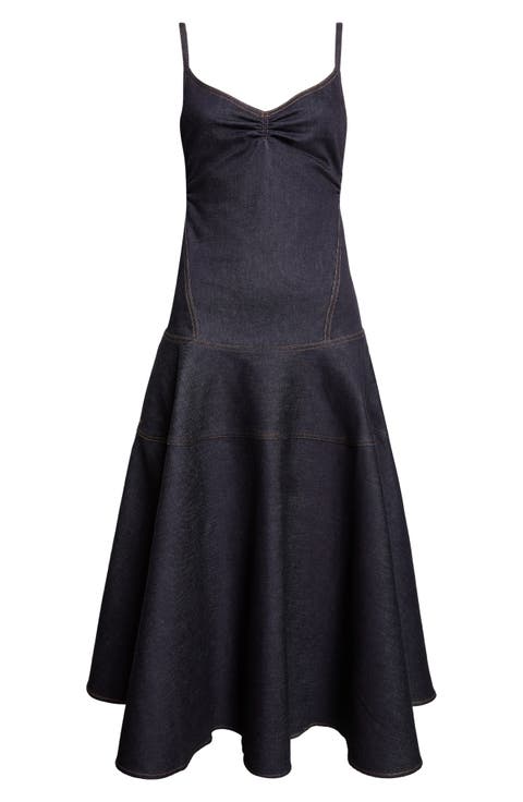 La Robe De-Nimes Pina Denim Midi Dress