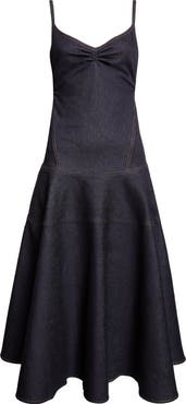 Jacquemus La Robe De-Nimes Pina Denim Midi Dress