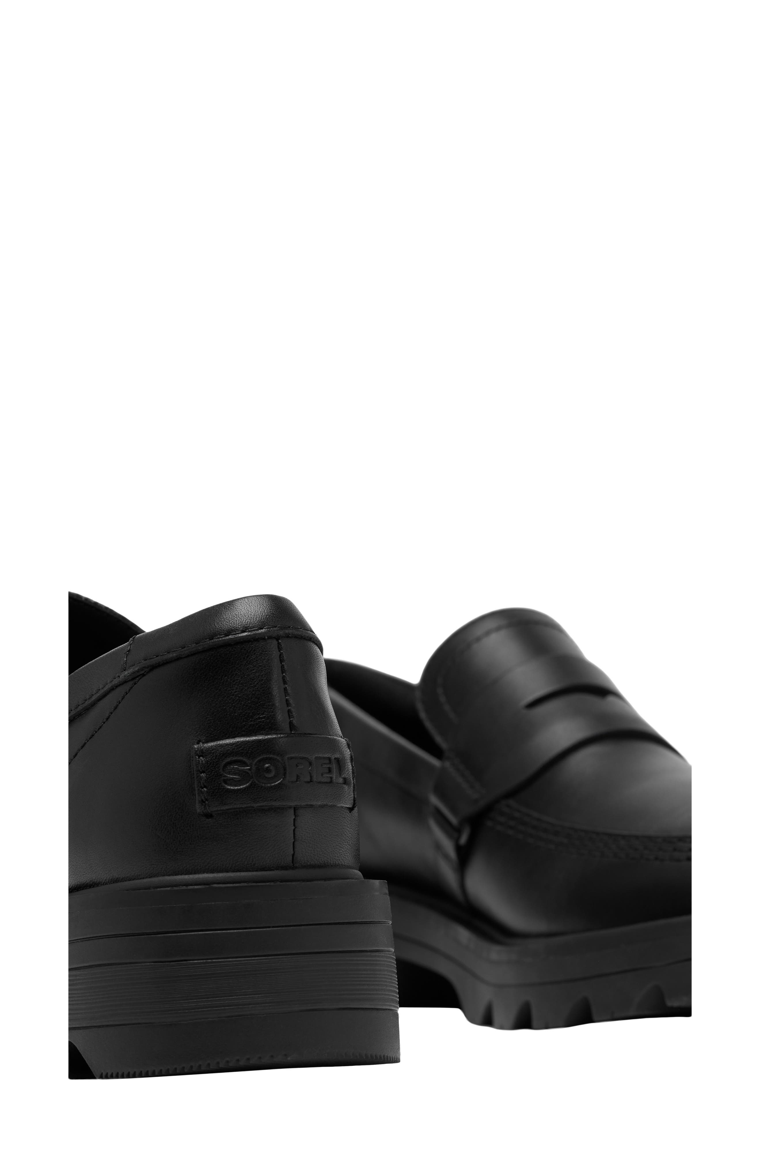 Revel Ave Leather Loafer, Alternate, color, BLACK/ BLACK
