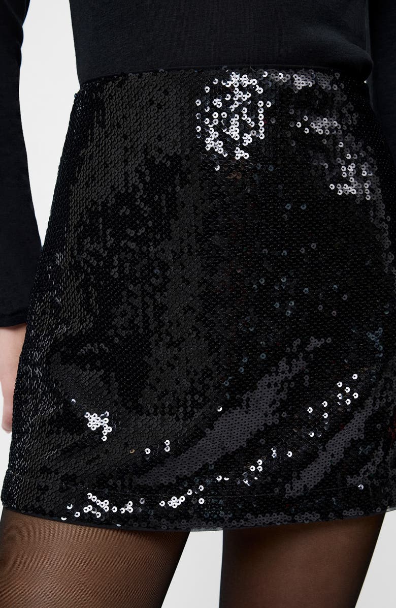 French Connection Sadie Sequin Miniskirt, Alternate, color, 