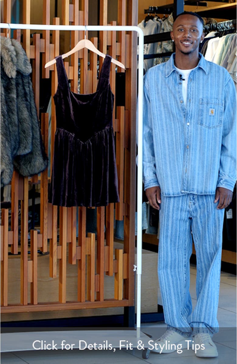 Velvet Sleeveless Minidress, sales video thumbnail