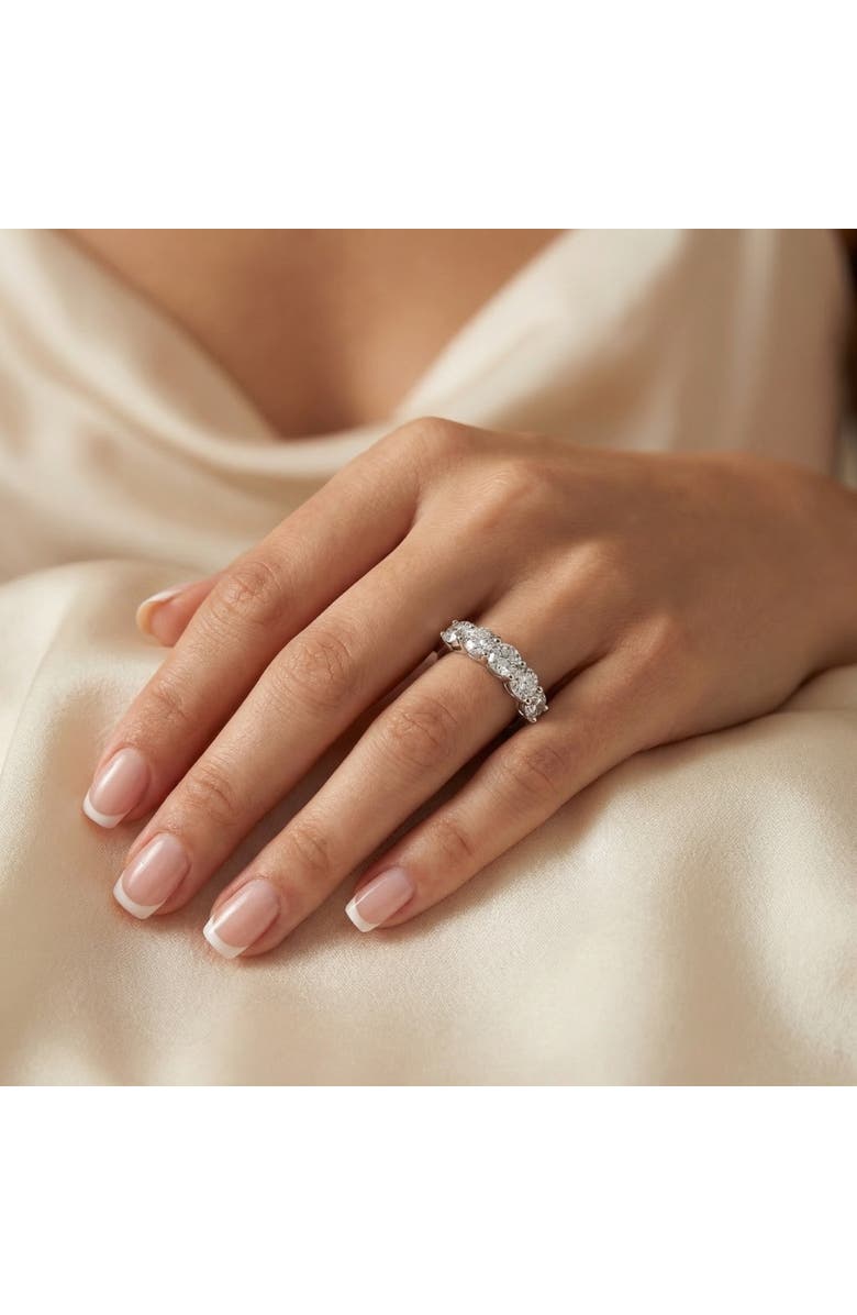 Bliss Diamond 2 Carat 5-Stone Round Lab Grown Diamond Ring 14K Gold, Alternate, color, 14K White Gold