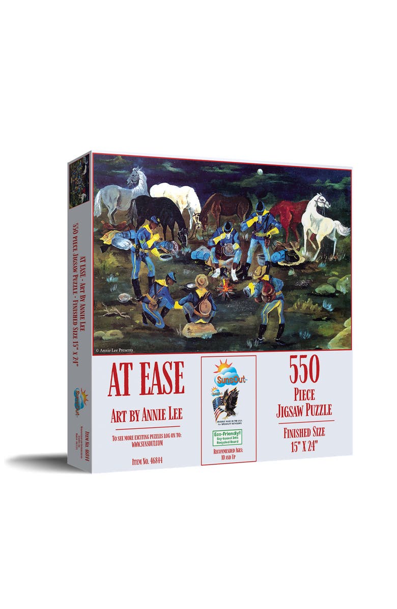 Sunsout At Ease Buffalo Soldiers 550 piece Jigsaw Puzzle for Adults, Main, color, Multicolor