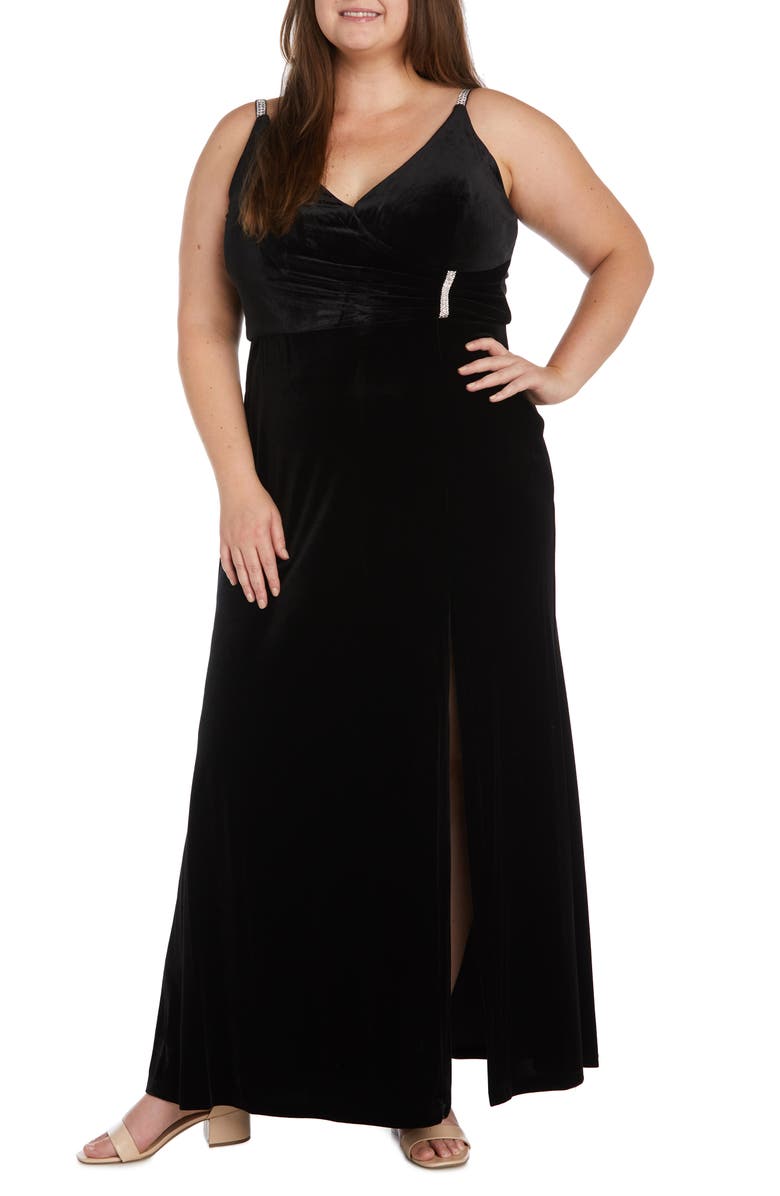 Nightway Stretch Velvet Gown | Nordstrom Nightway Stretch Velvet Gown | Nordstrom