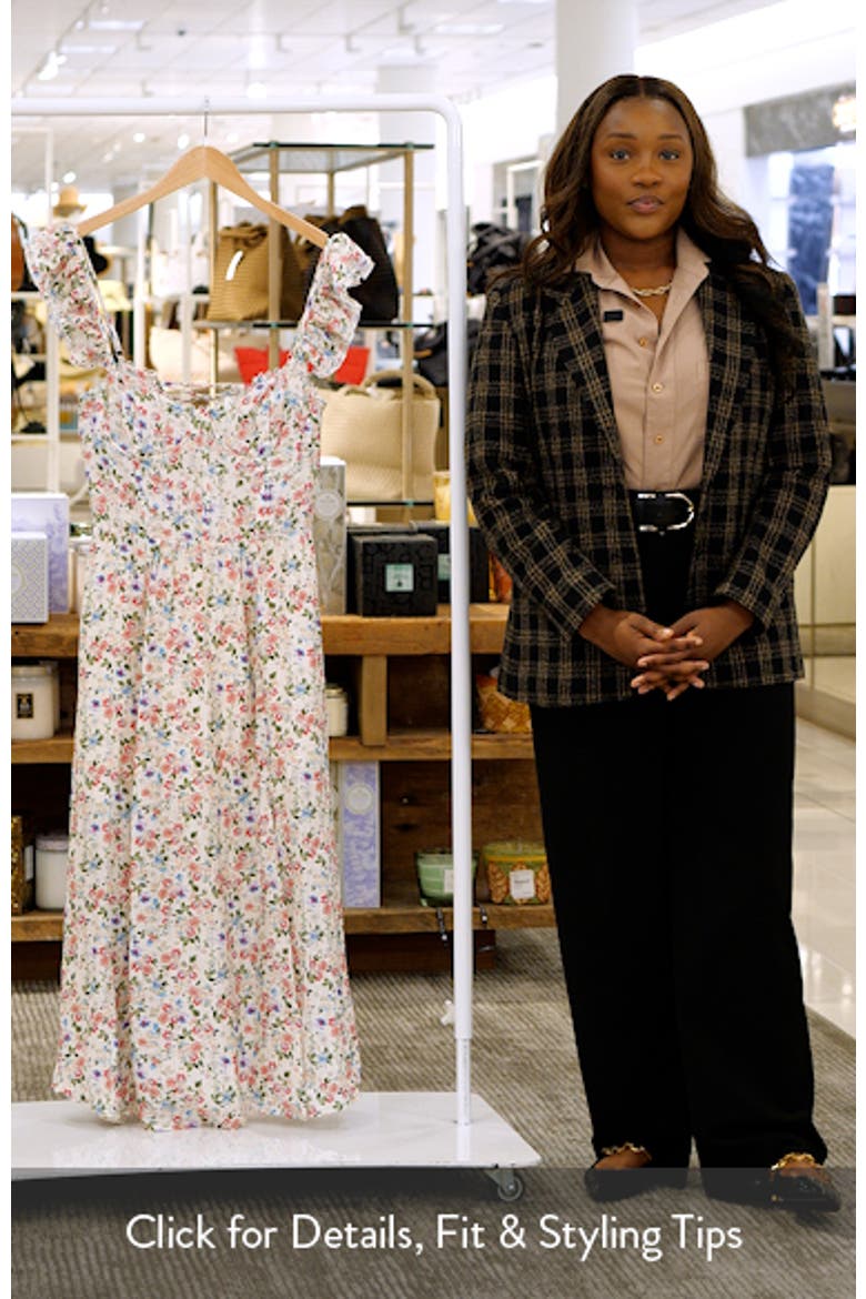 Wedelia Floral Print A-Line Dress video