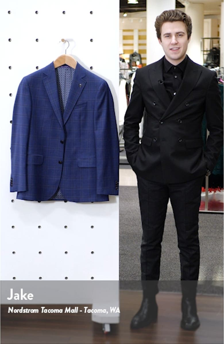 Jay Trim Fit Houndstooth Wool Sport Coat, sales video thumbnail