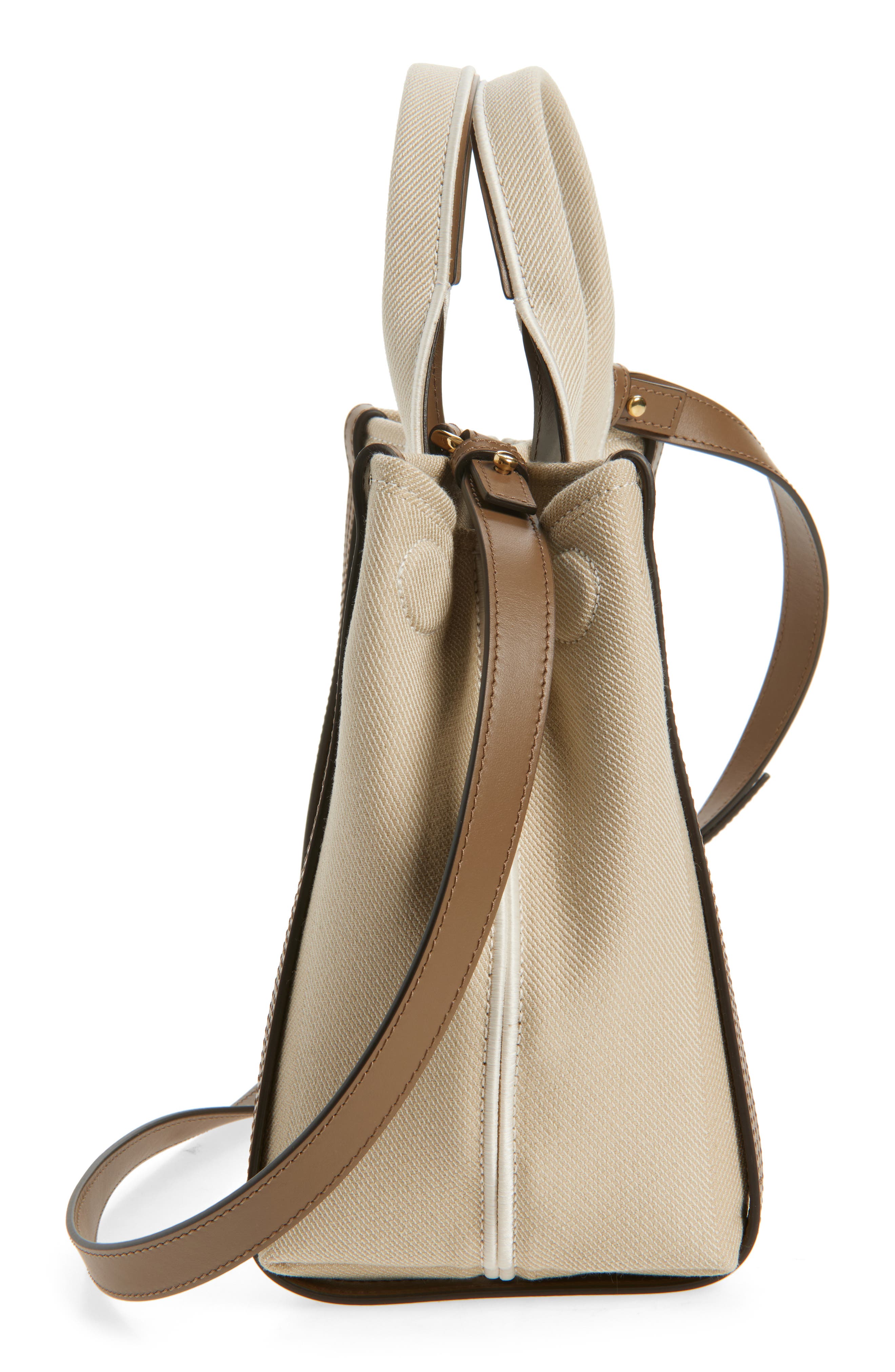 Chloé Logo Canvas Tote, Alternate, color, Vegetal Beige