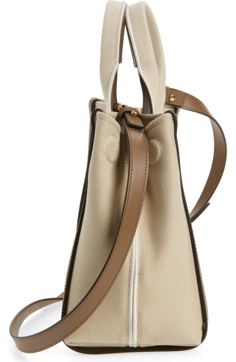 Chloé Logo Canvas Tote, Alternate, color, Vegetal Beige
