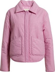 Thread & Supply Floral Puffer Shirt Jacket