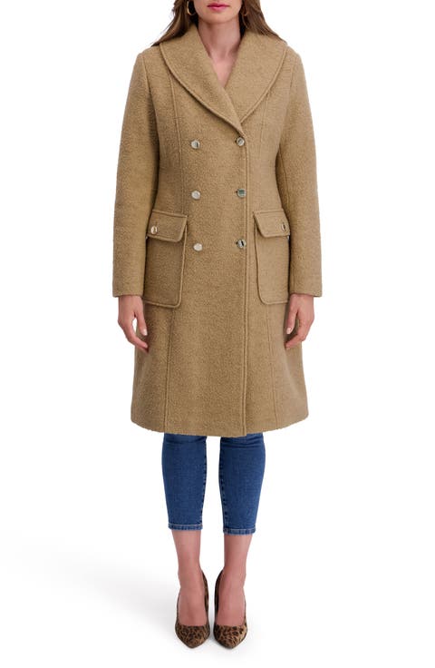 Double Breasted Bouclé Walker Coat