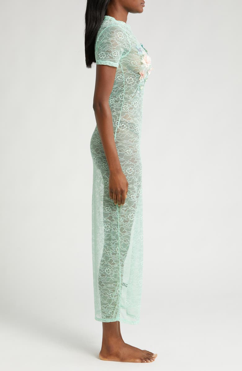 KILO BRAVA Floral Appliqué Lace Nightgown, Alternate, color, 