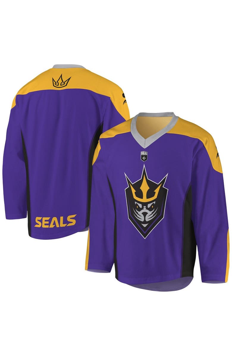 ADPRO Sports Men's Purple/Gold San Diego Seals Replica Jersey, Main, color, 