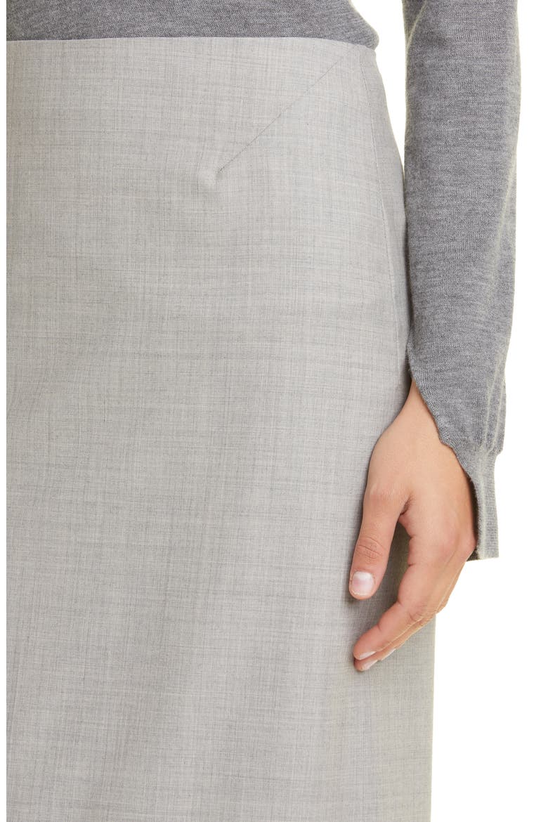 Berth Merino Wool Maxi Skirt, Alternate, color, GREY MELANGE
