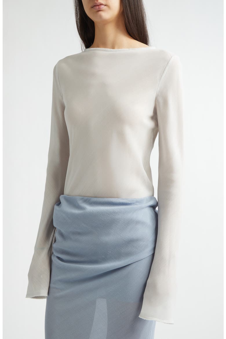 Bias Cut Wool Top, Alternate, color, LIGHT GREY GAZE