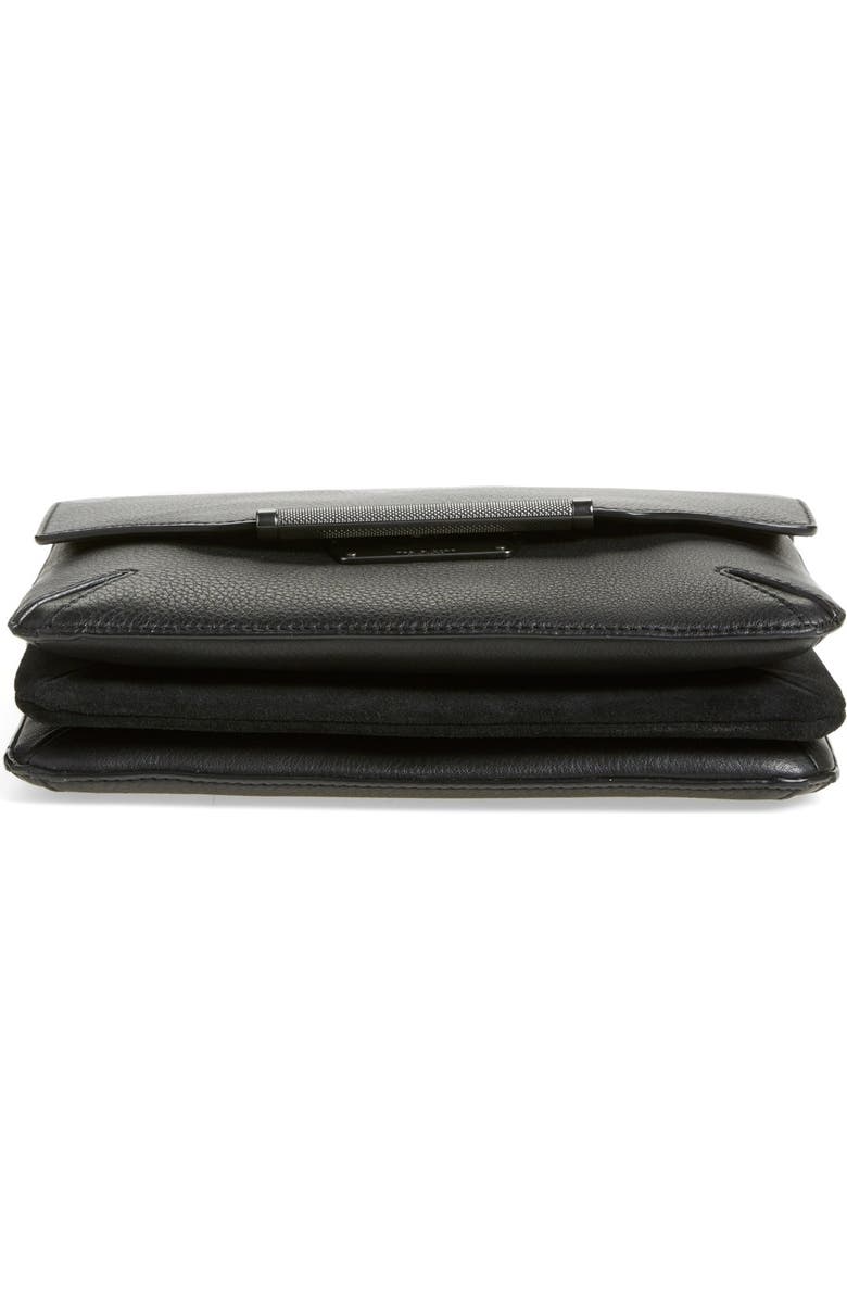 rag & bone Pebbled Leather Crossbody Bag, Alternate, color, Black