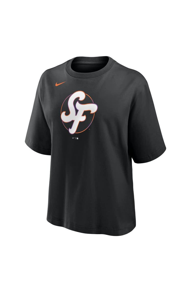 Nike Women's Nike Black San Francisco Giants 2025 City Connect Logo Boxy T-Shirt, Alternate, color, Black