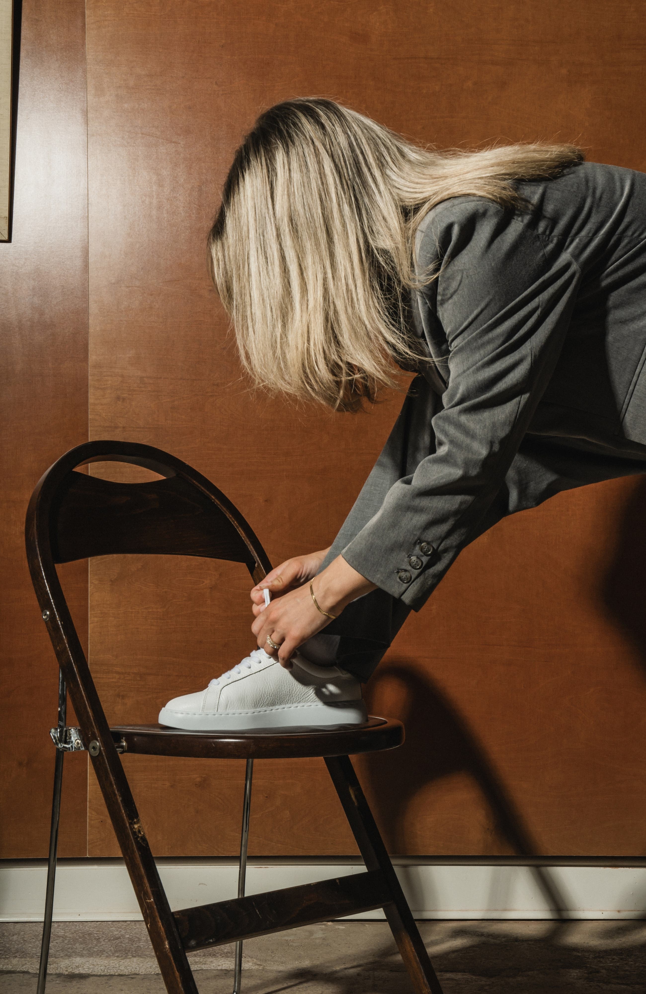 Stinaa.J Stella Orthopedic Sneakers, Alternate, color, White Leather